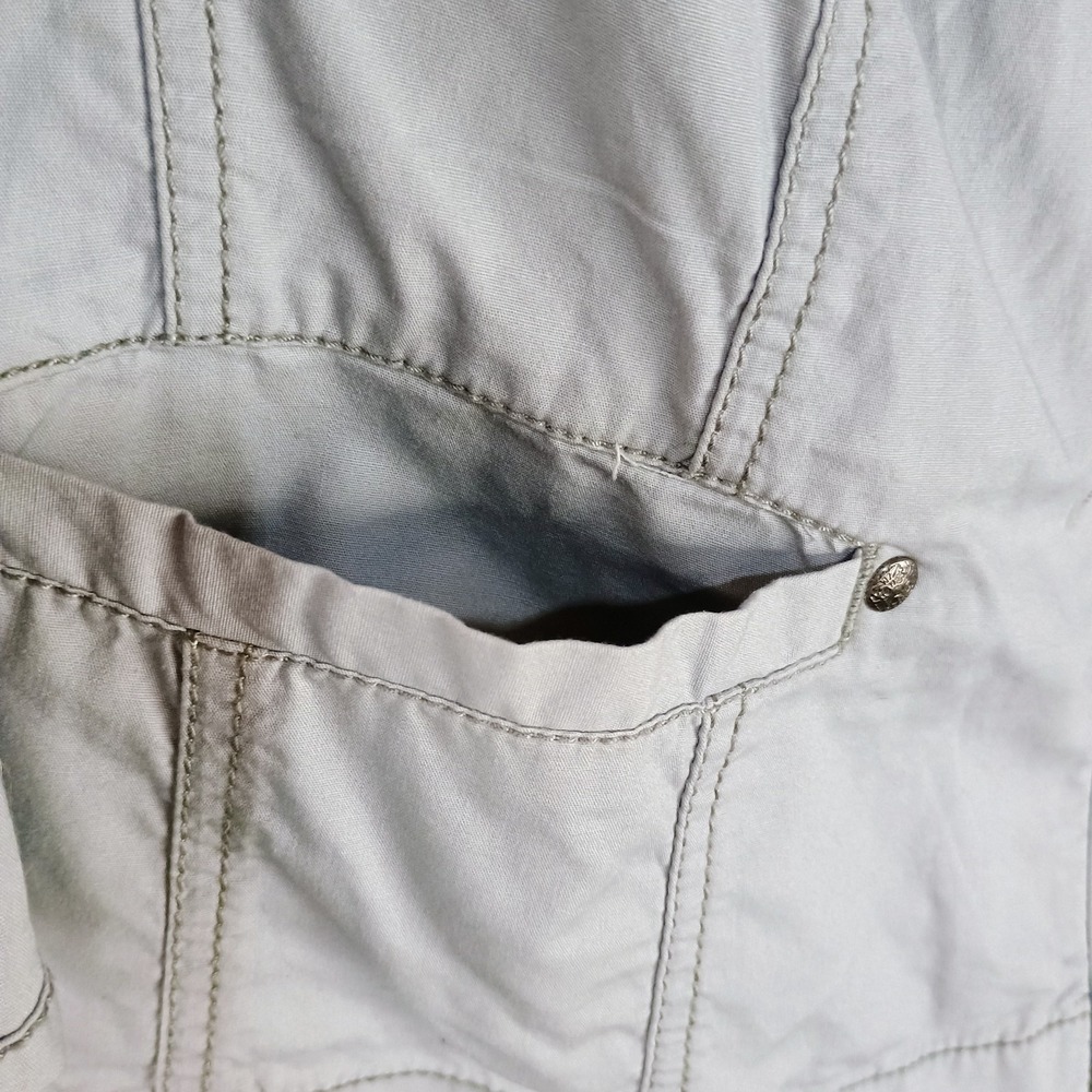 Lane Bryant Stretch Blazer‎ Jacket Womens Size 14 Gray Cotton Full Zip Beaded - Picture 10 of 13